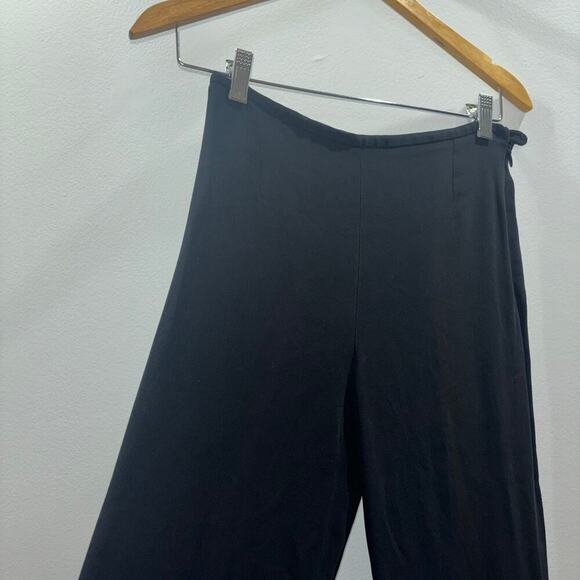 ARMANI COLLEZIONI Women’s Black Wise Leg Crepe Trousers Size 6 - Picture 5 of 11